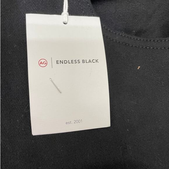 AG Adriano Goldschmied NWT The Everett Slim Straight Jeans Endless Black 40x32 - Picture 7 of 14